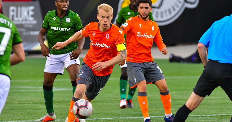 Kyle Bekker with Forge FC